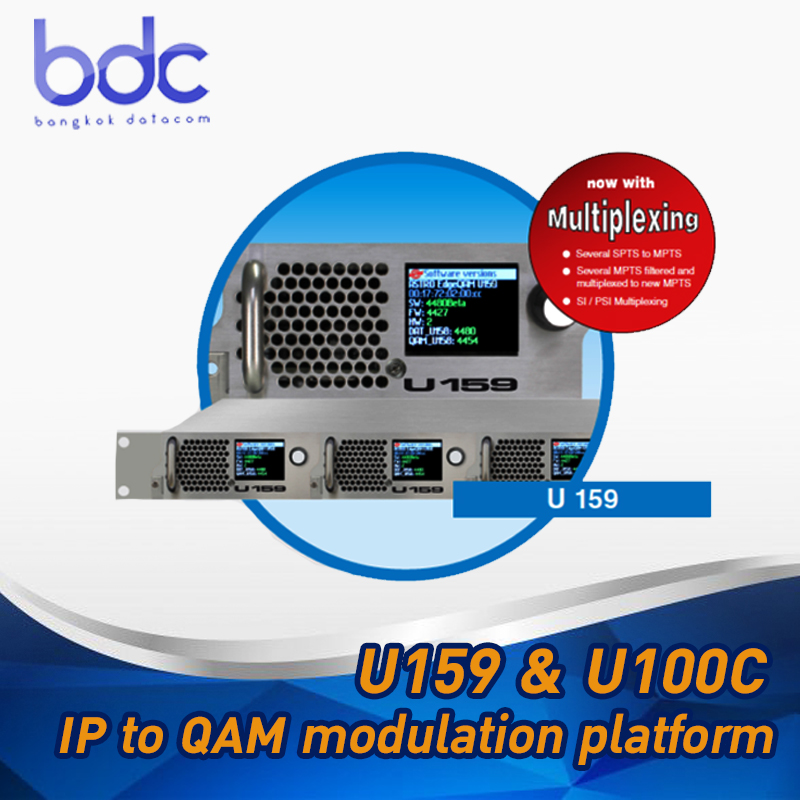 U159 & U100C : IP to QAM modulation platform - BDC