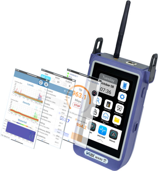 WX90 Wi-Fi Test Toolkit (WTT), Wi-Fi Scan, Wi-Fi Spectrum Analyzer - VeEx - Image 2